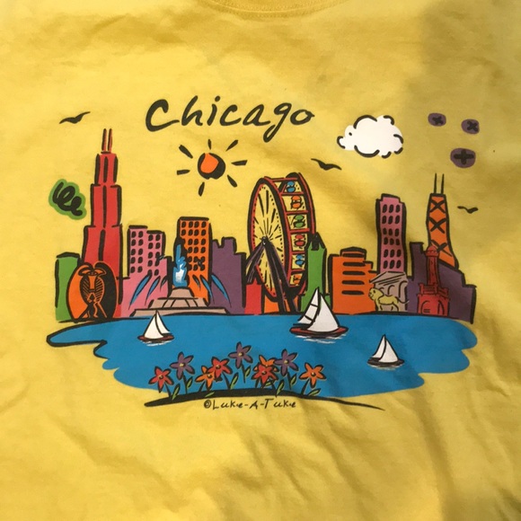 CHICAGO Yellow t-shirt - Picture 1 of 2